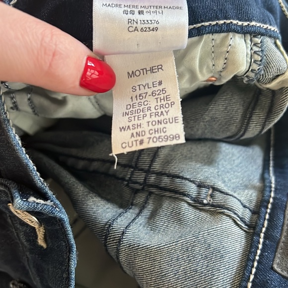 The Insider High Rise Crop Step Fray Bootcut Jeans in Tongue and Chic 29 - Picture 10 of 12